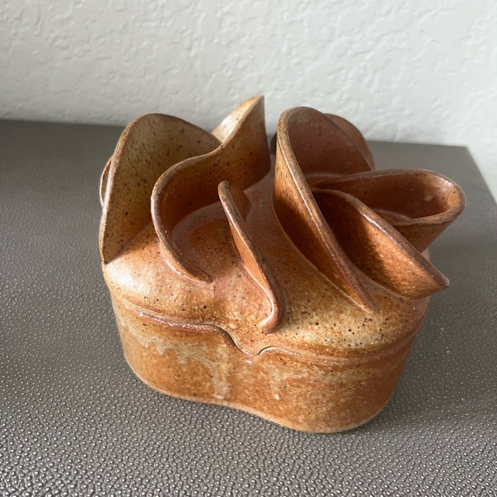Modern Studio Pottery Freeform Lidded Box